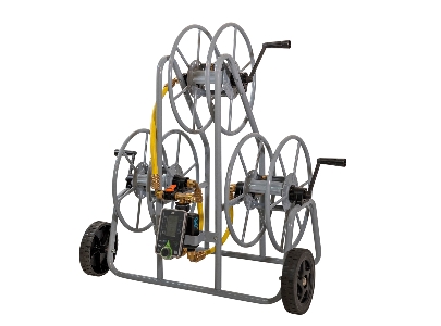 Art. 1000 triple programmable hose reel cart