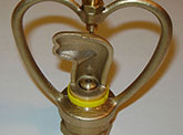 Brass butterfly shaped sprinkler